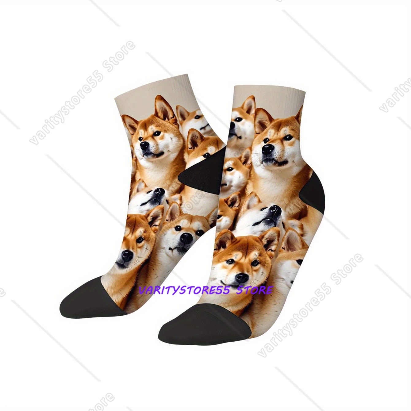 Cute Shiba Inu Print Ankle Soc – Men Accessories All recenzja i cena