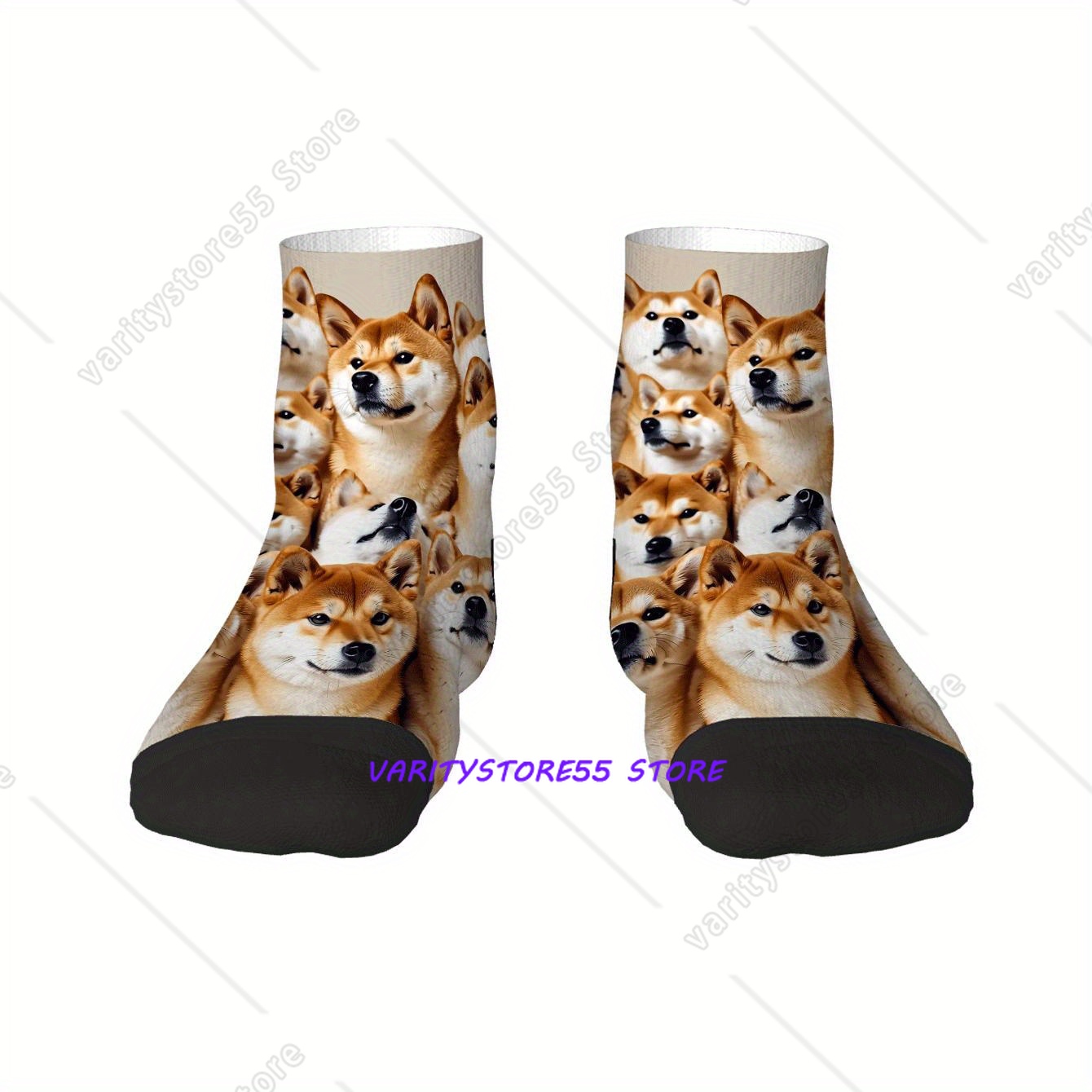 Cute Shiba Inu Print Ankle Soc – Men Accessories All recenzja i cena