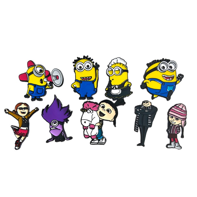 9pcs New Cute Cartoon Minions  – Lapel Pin Enamel recenzja i cena