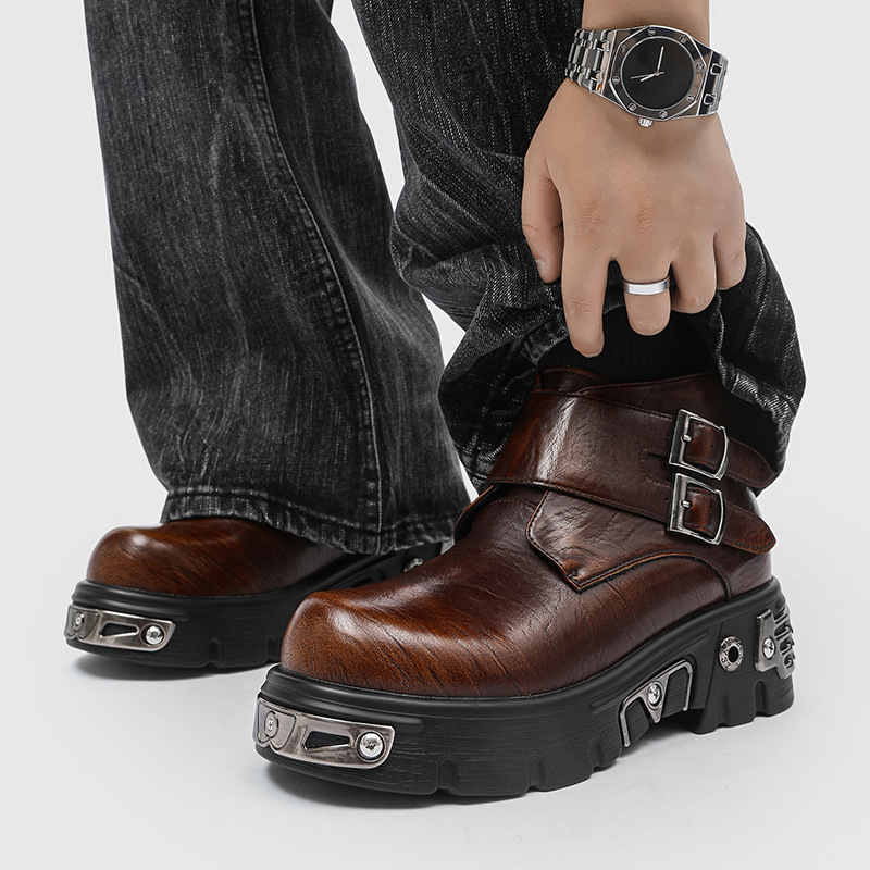 large size men fashion punk go – Men'S Accessories Leather recenzja i cena