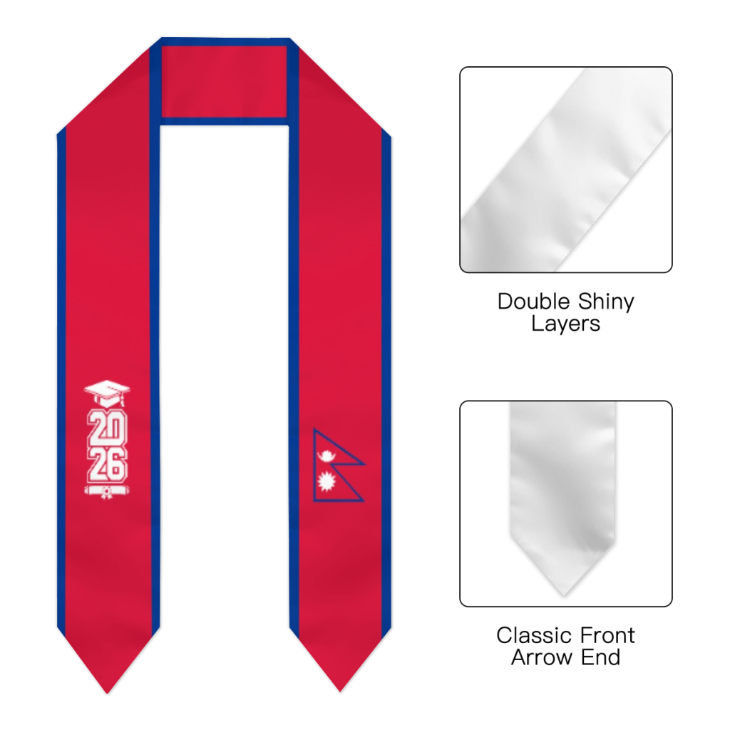 Class of 2026 Nepal Flag Scarf – Men Accessories Nepal recenzja i cena