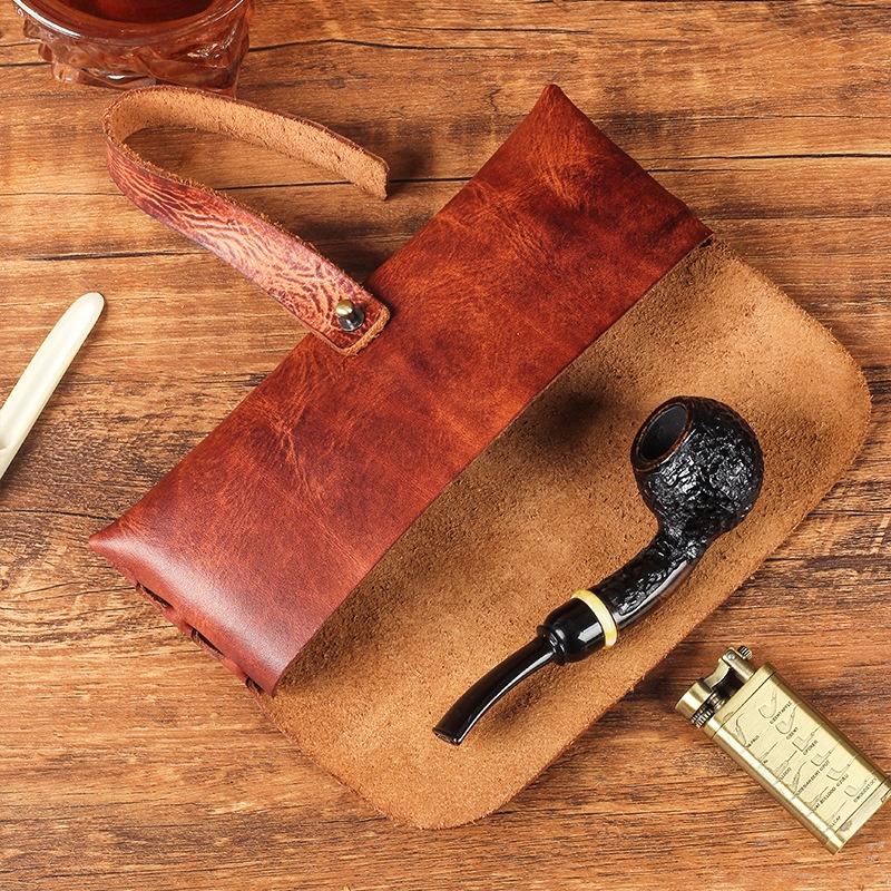 Vintage Cow Leather Pipe Bag H – Travel Organizer Men recenzja i cena