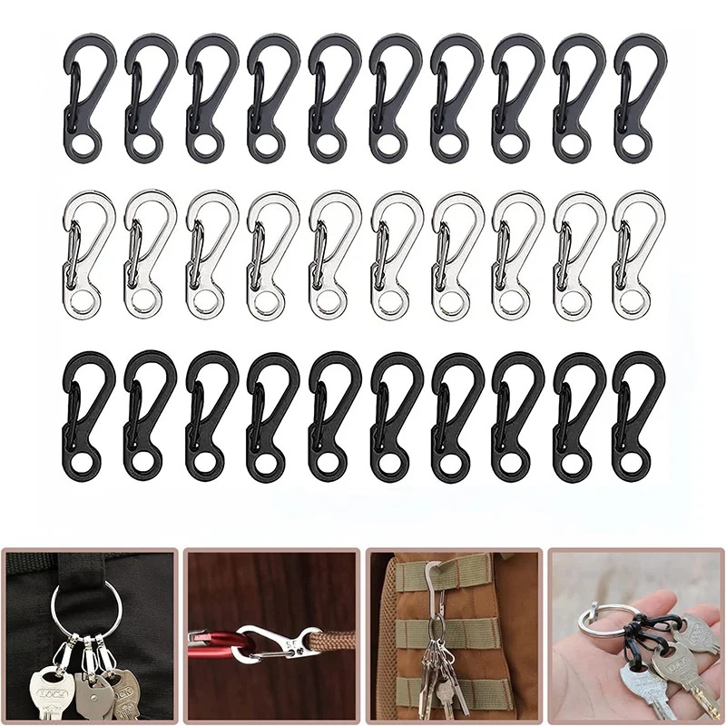 4-10Pcs Mini Spring Carabiners – Keychain Multi Tool recenzja i cena