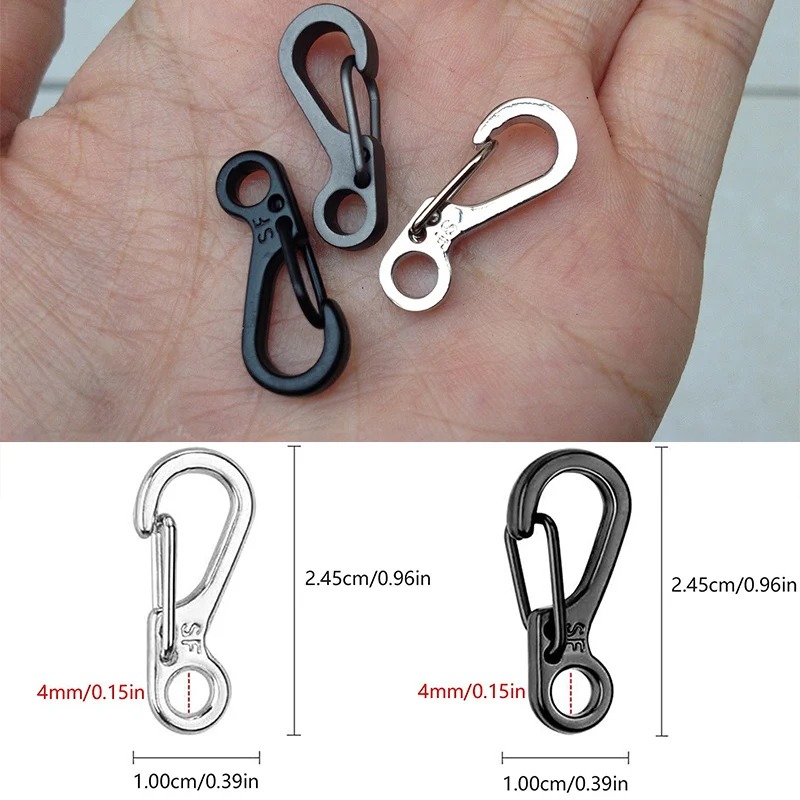 4-10Pcs Mini Spring Carabiners – Keychain Multi Tool recenzja i cena