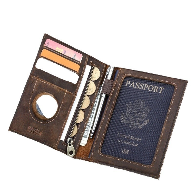 Custom Logo Genuine Leather Sl – Passport Wallet Rfid recenzja i cena