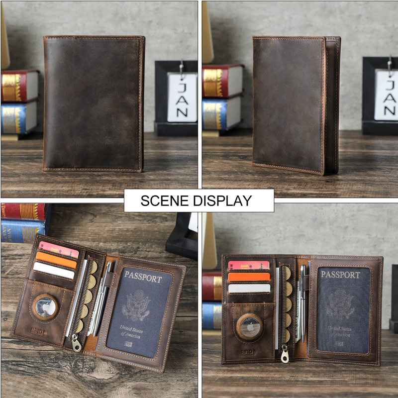 Custom Logo Genuine Leather Sl – Passport Wallet Rfid recenzja i cena