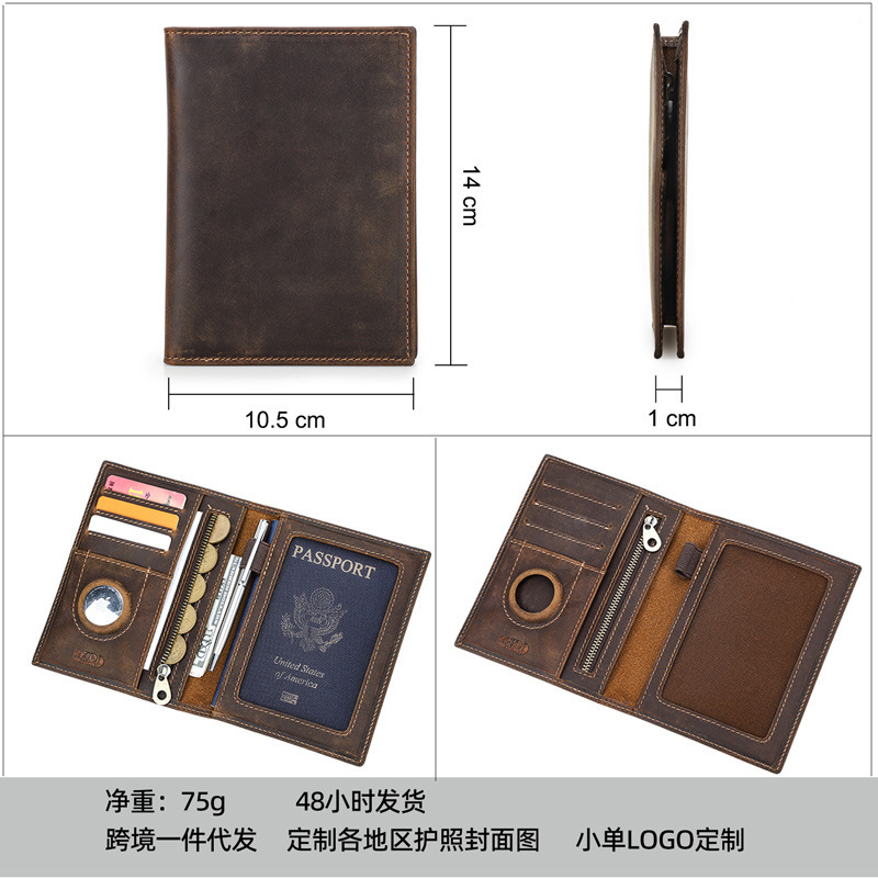 Custom Logo Genuine Leather Sl – Passport Wallet Rfid recenzja i cena