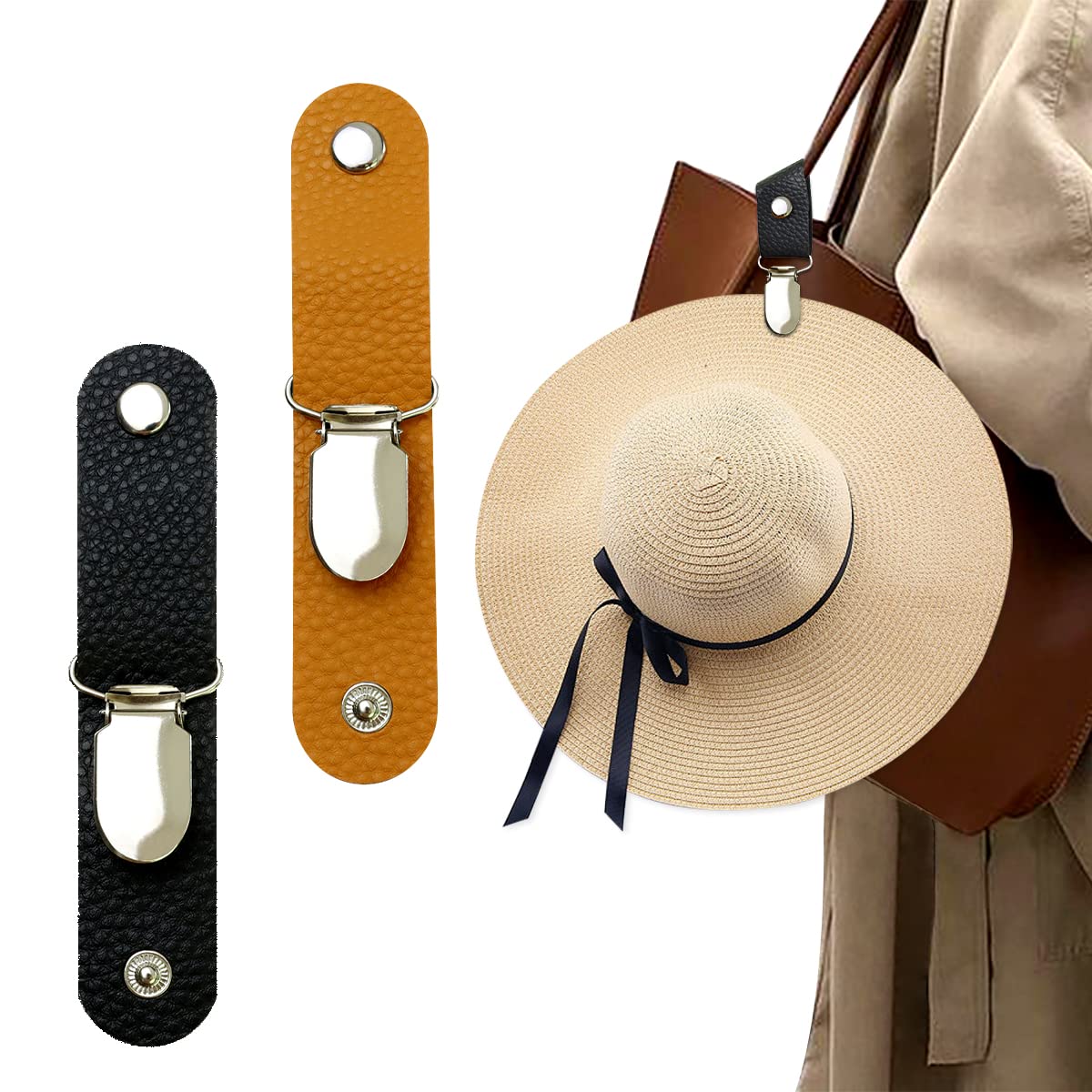 PU Leather Hat Clip for Travel – Men Accessories For Beach recenzja i cena