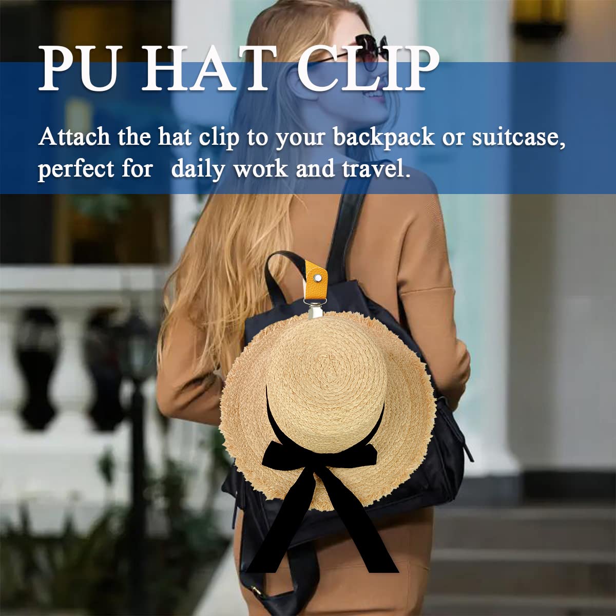PU Leather Hat Clip for Travel – Men Accessories For Beach recenzja i cena