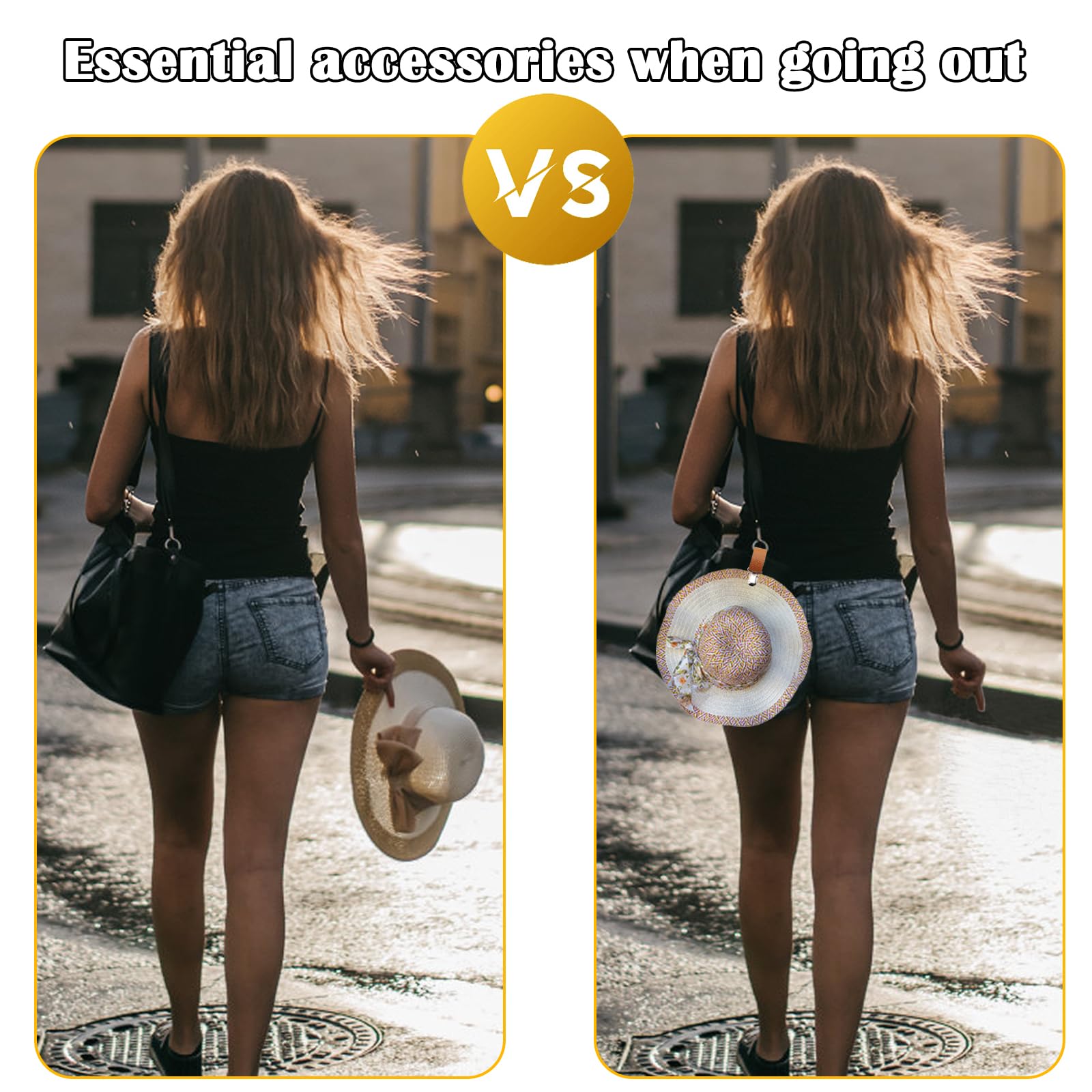 PU Leather Hat Clip for Travel – Men Accessories For Beach recenzja i cena