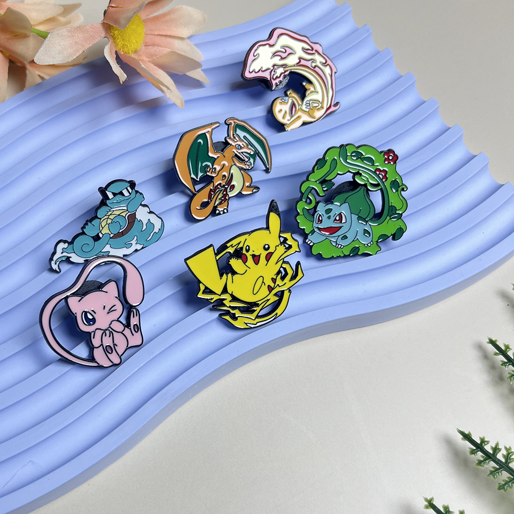 6pcs Anime Pins Set Pokemon En – Lapel Pin Enamel recenzja i cena